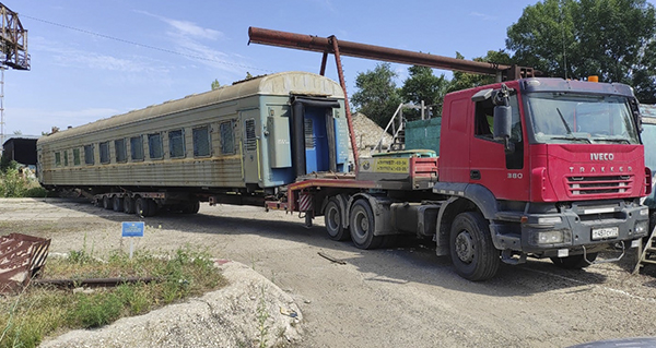 фото Перевозка железнодорожного вагона по всему Крыму и Севастополю 
